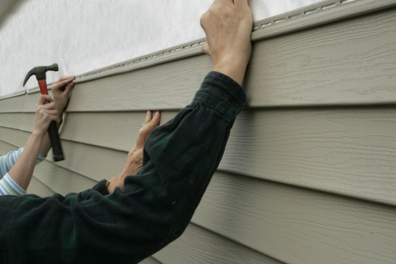 Vinyl siding installation process