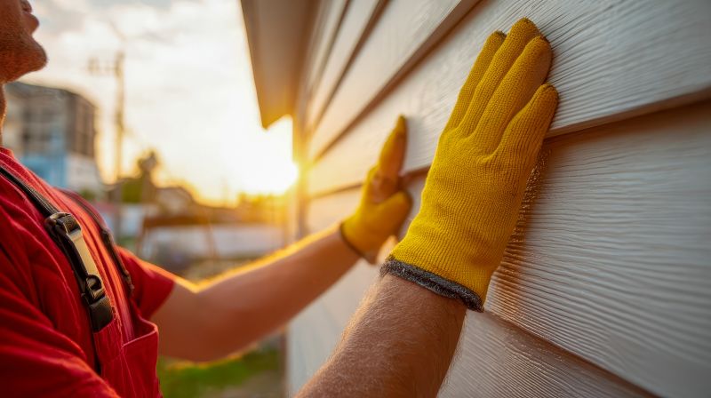 Installing vinyl siding on a gable end